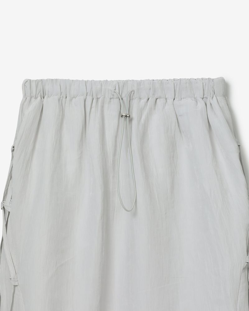 Ribbon wind set-up skirt [ light grey ]