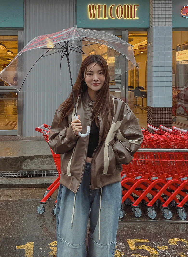 ULAN（ユレン）の「マイルド配色ハントレザージャケット（Jackets/Outerwear）」