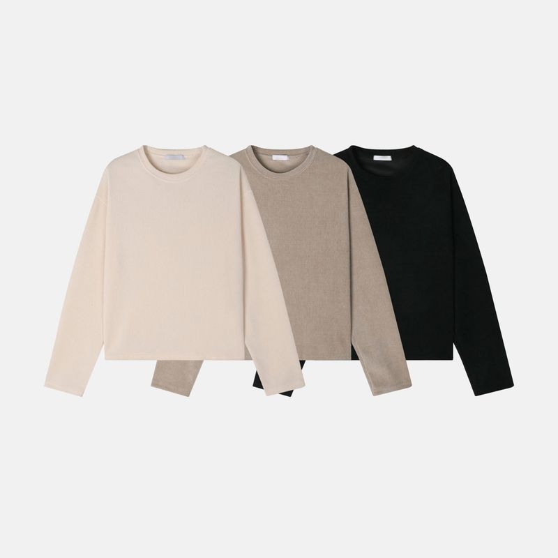 Kaim Waffle Crop Long Sleeve 3C