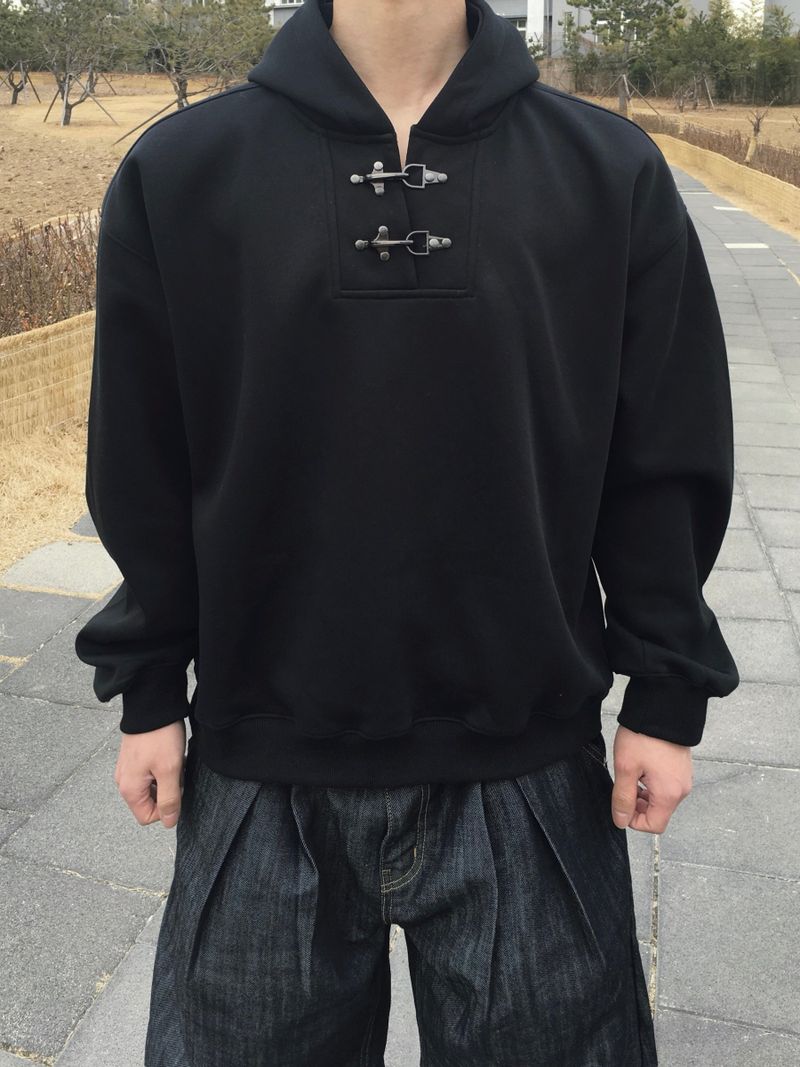Gent Buckle Hooded Man-to-Man 2C