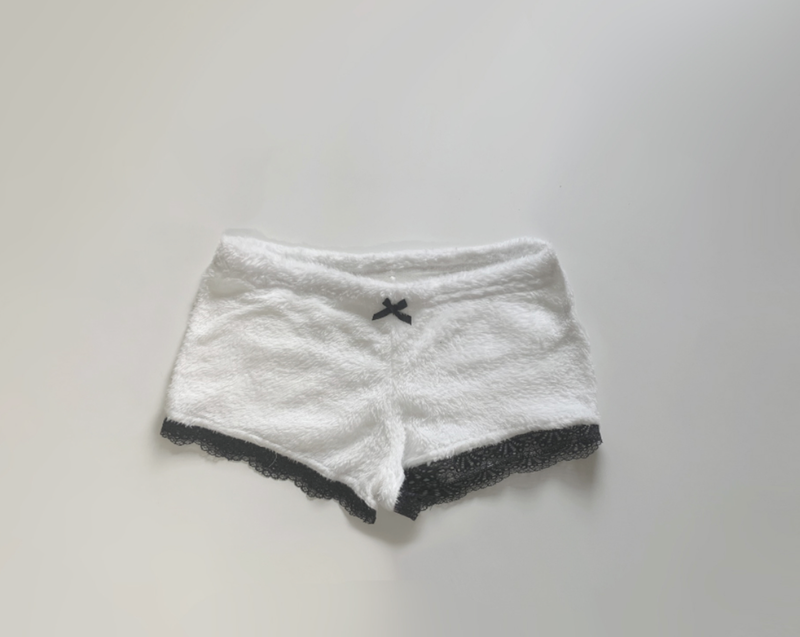 Bunny Lace Fur Shorts