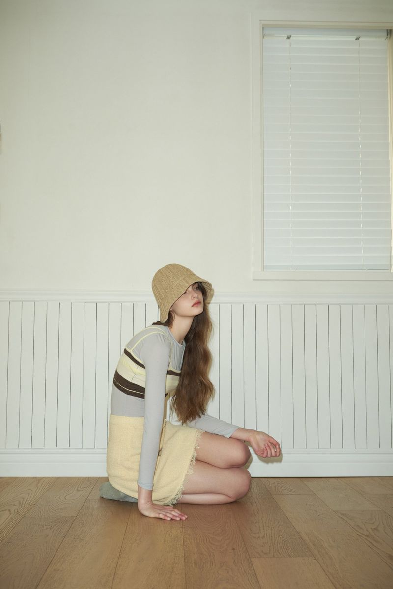 DUBBY bucket hat_lightbeige