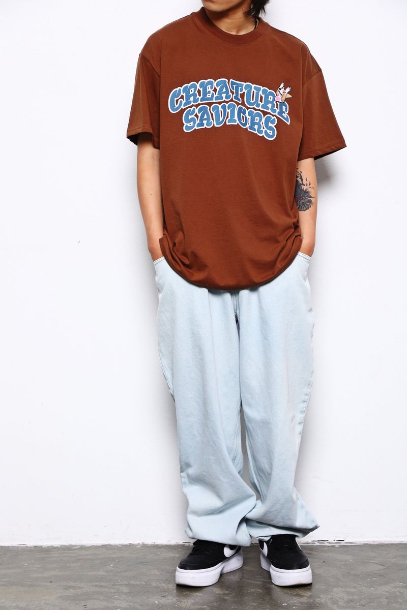 BSRABBIT(ビエスラビット)の「MBSRCOPT103 MID90 BAGGY DENIM PANTS ICEBLUE(Pants)」