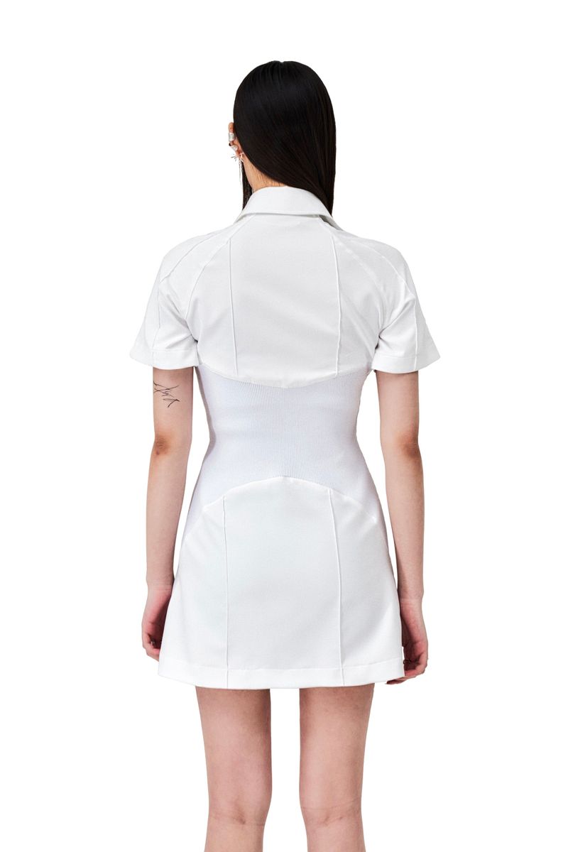 DOUBLE PIN-TUCK RIBBED MIX ONE PIECE