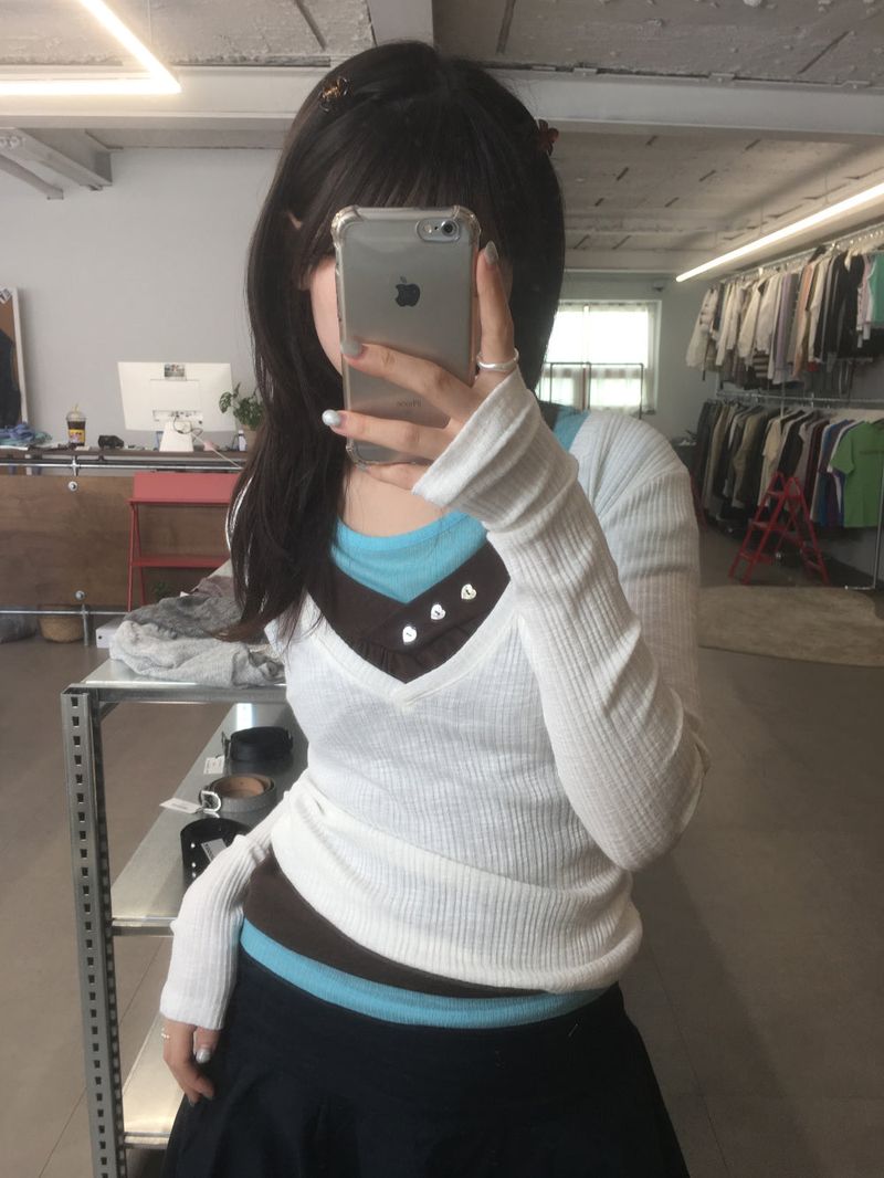 Kaya V-neck long sleeve (5color) 