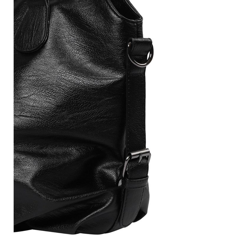 LUMA METAL LOGO LEATHER CROSS SHOULDER BAG UNISEX