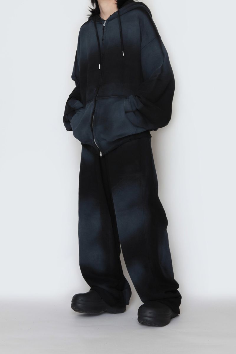spray-washed string pants