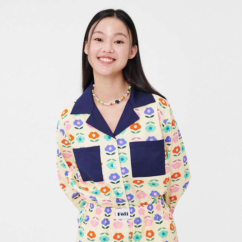 Foli(フォリー)の「(W) Bright Garden PJ Set(Tops)」