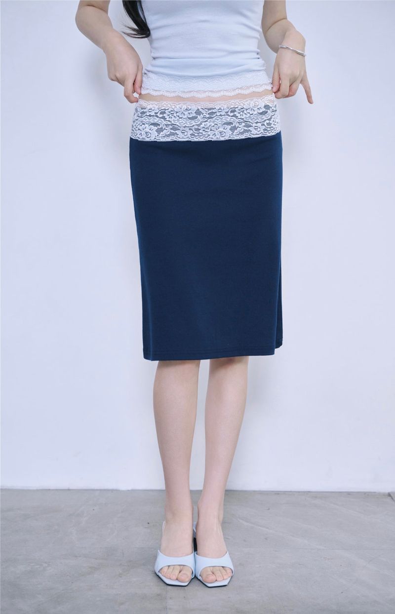 [MADE] Sherry Lace Midi Skirt