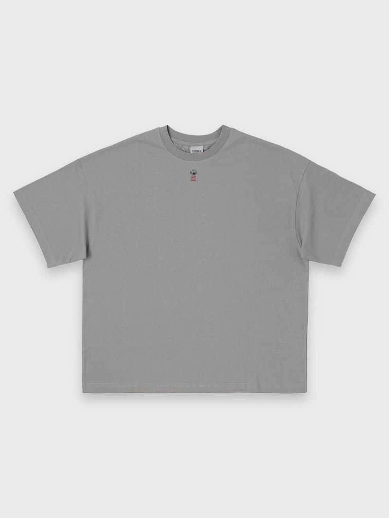 DOODLE SKULL TEE - GREY