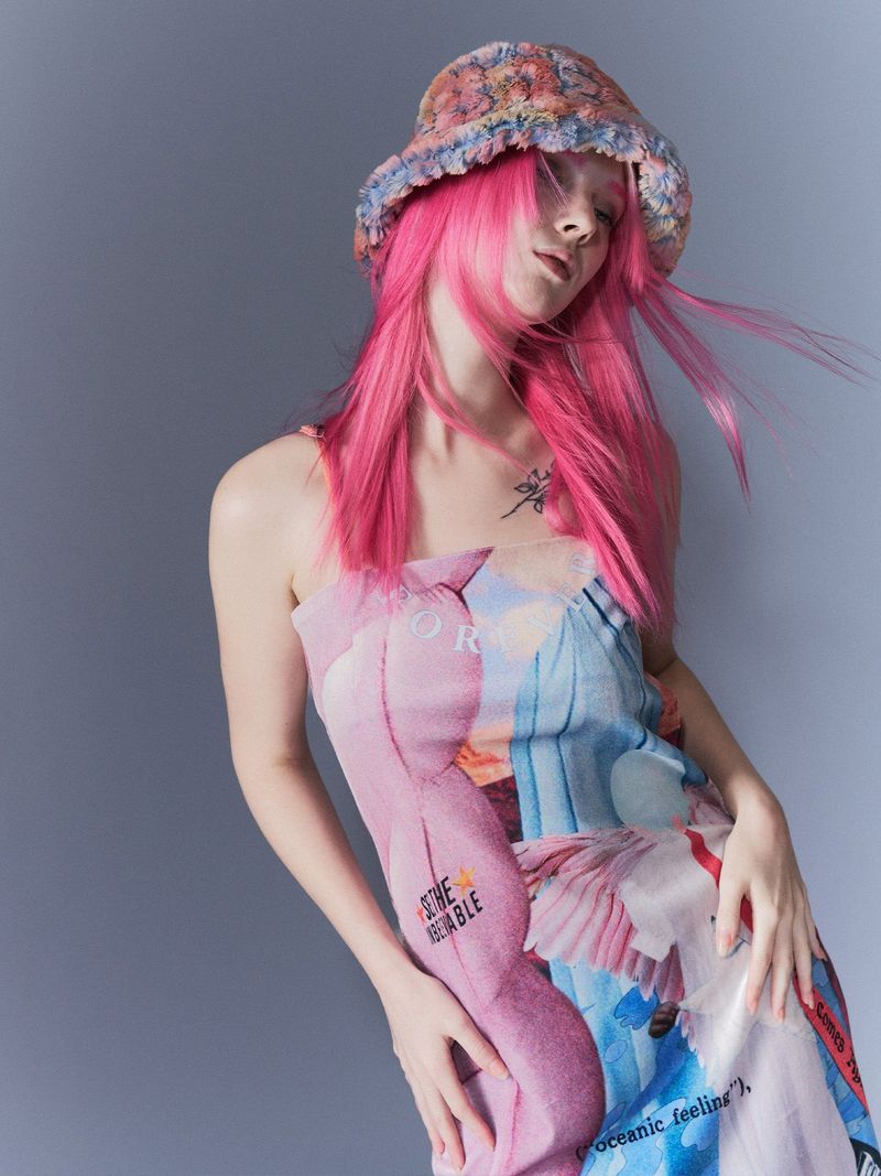 Surrealism Velvet Dress