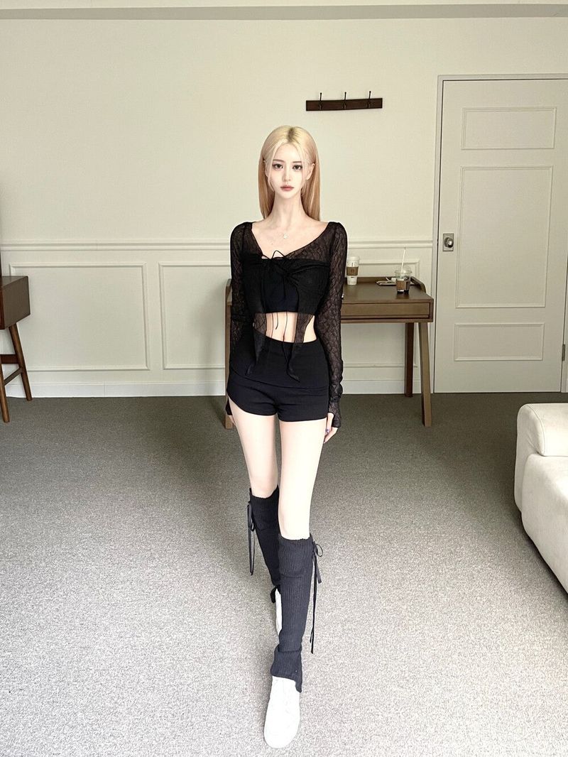 Drape flap short pt (4color)