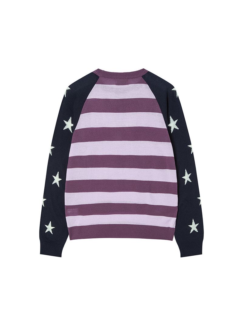 STAR STRIPE KNIT NAVY