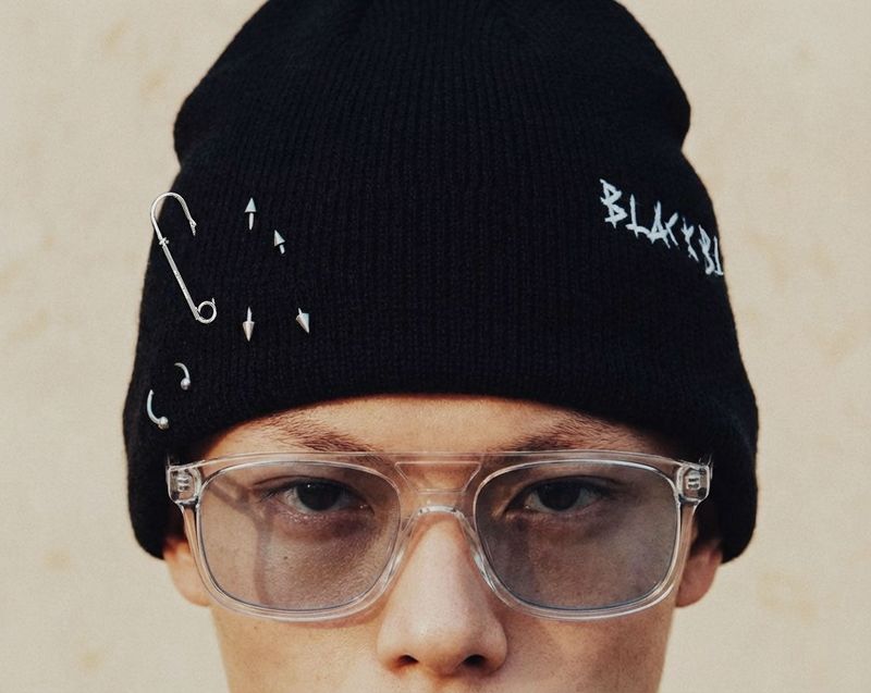 BBD Embroth Logo Piercing Beanie (Black)