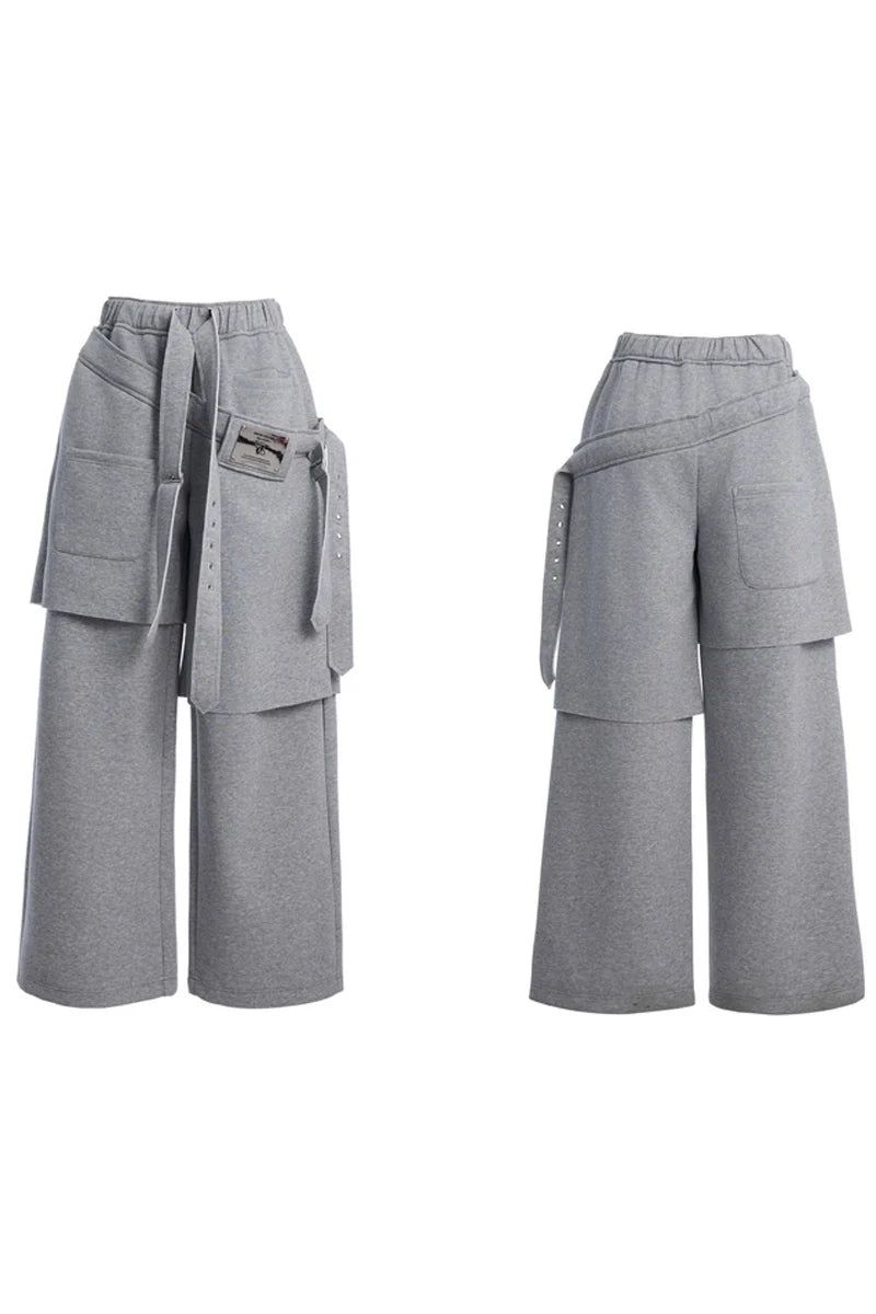 Layered Ribbon Sweatpants