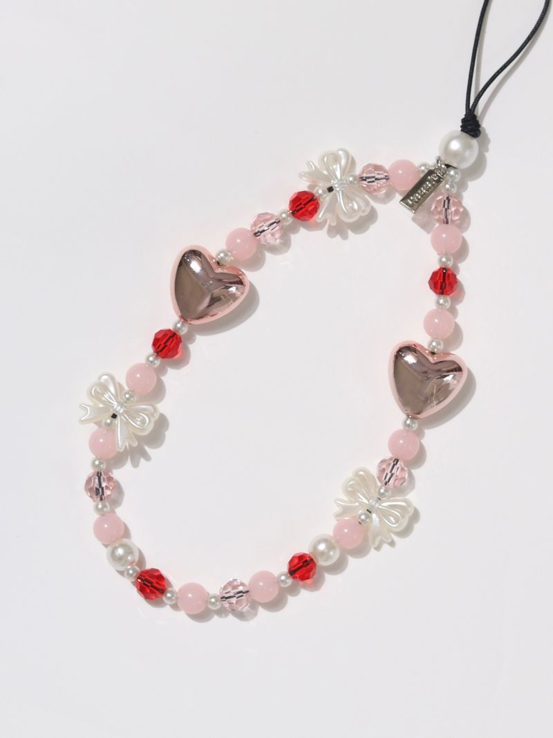 【MADE】Heart Little Bow Phone Charm