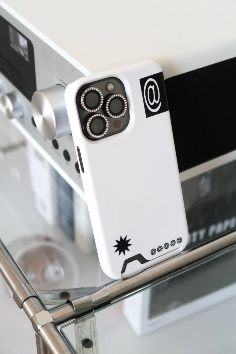 [MADE] at sign card case (white)