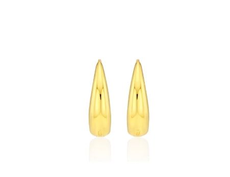 26SS★ Champagne First Moon Silver One-Touch Earrings M