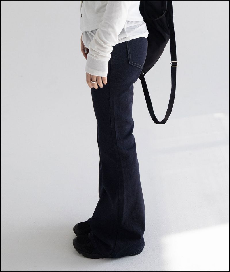 Pedit nonfade raw denim pants