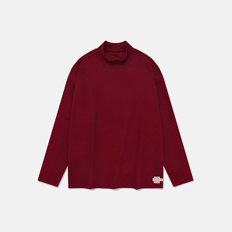 karactor（カラクター）の「レイヤーモックネック / Red（トップス）」