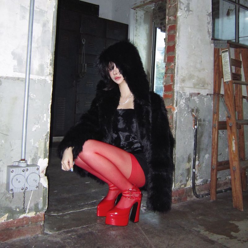 TTSTUDIO(ティーティースタジオ)の「Deni red stockings(Fashion Accessories)」