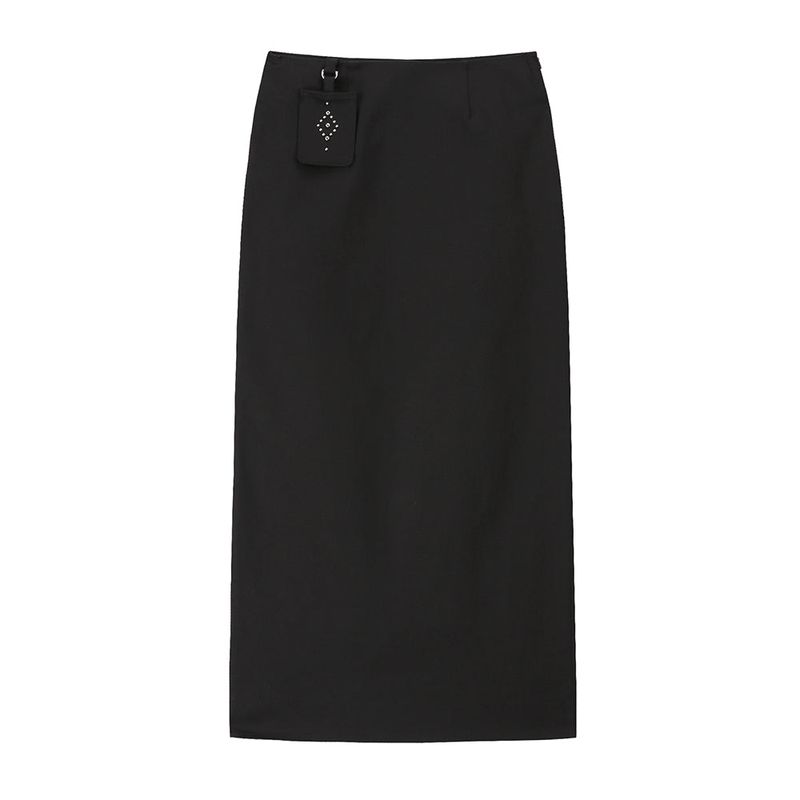 CLUT STUDIO(クラットスタジオ)の「Pocket Maxi Skirt - BLACK(Skirts)」