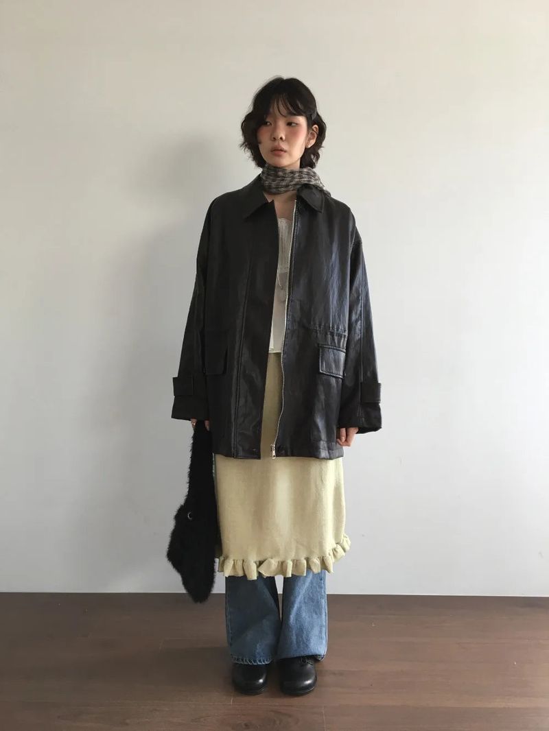 DUGGY（ダギー）の「ベーグル フリル ニット スカート(2color)（スカート）」