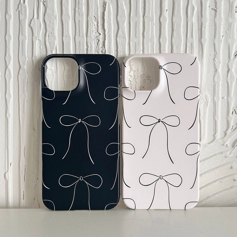 RIBBON ILLUST HARD CASE_WHITE
