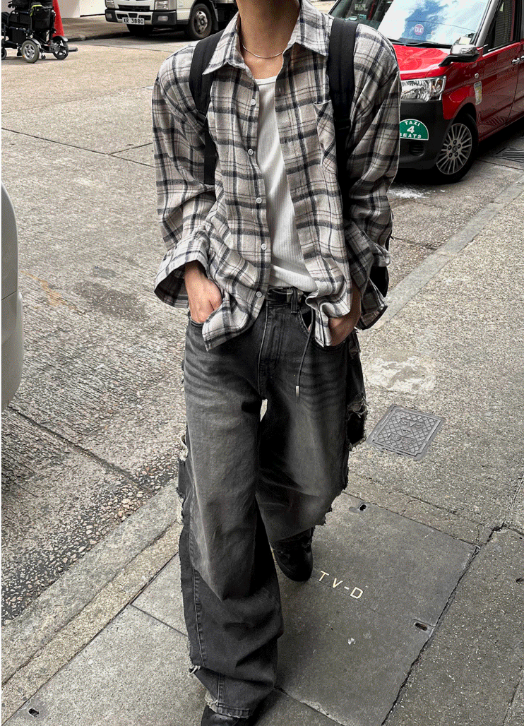 Checkered Dark & Light Shirt
