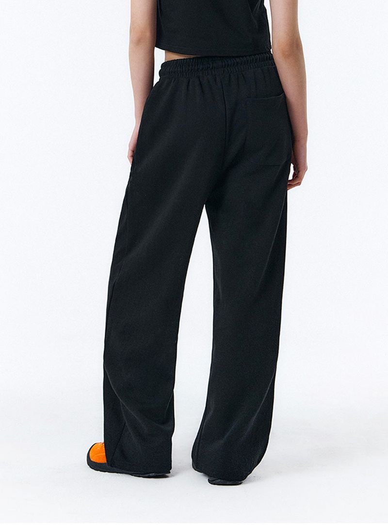 [Unisex] BASIC LINE ONE TUCK WIDE SWEAT PANTS (2color)