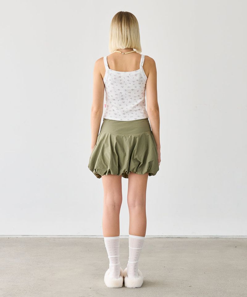 BALLOON MINI SKIRT KHAKI