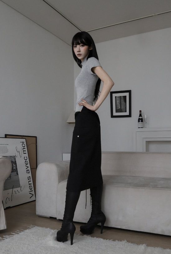 26SS★ [ EEUN BASIC ] Chewing Rounding Short Sleeve T