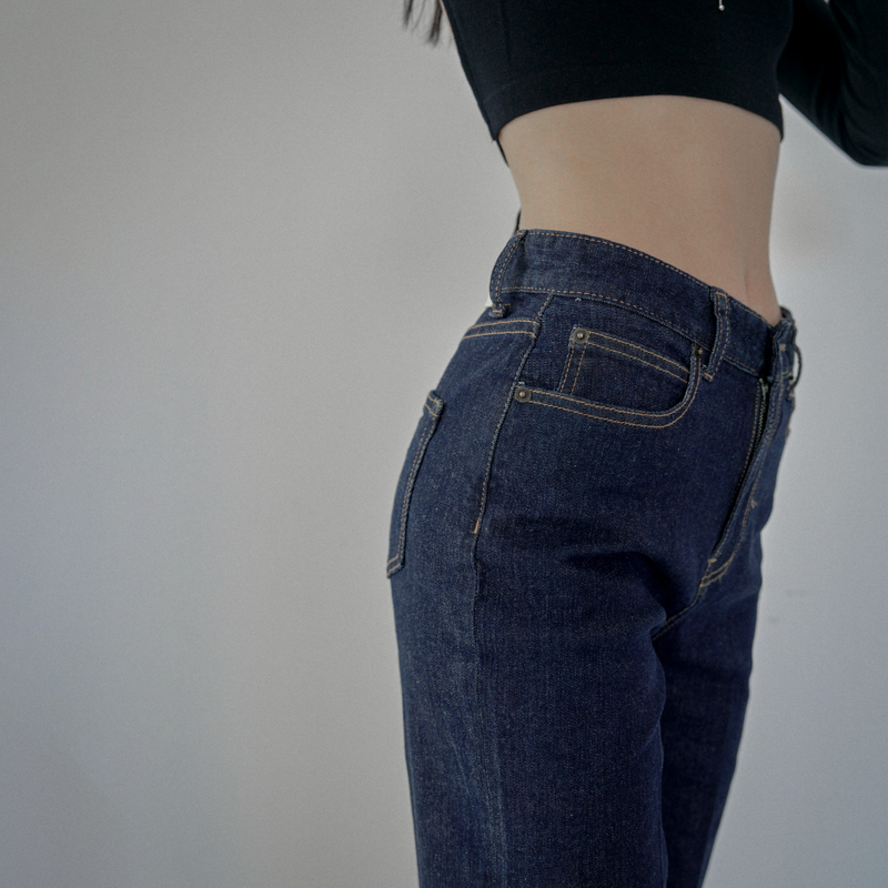 Classic Flare Denim Blue Indigo - YF391