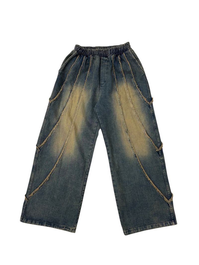 Melt Seamline Denim Pants (2 Colors)
