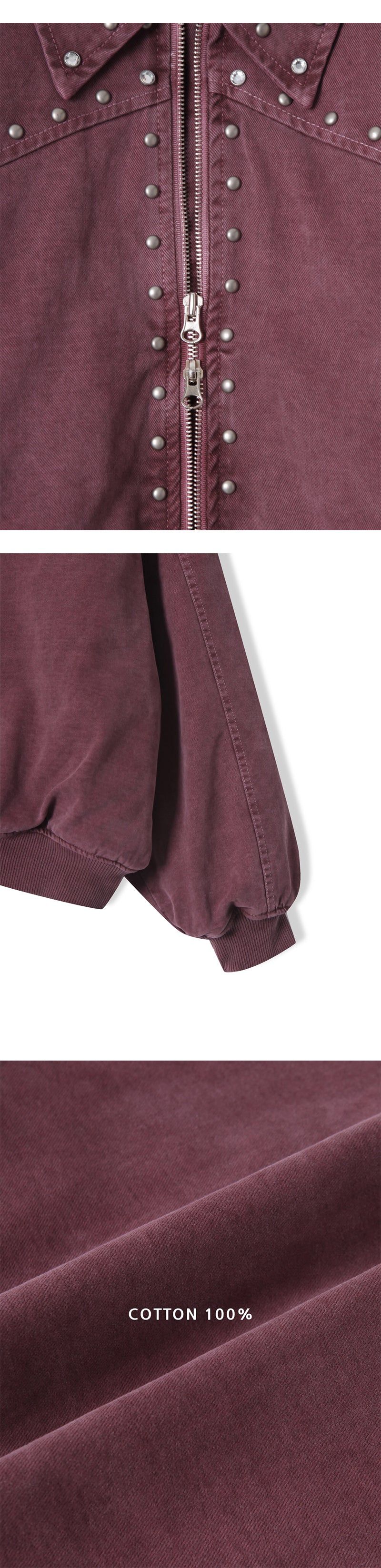 [F/W] Pigment stud 6oz jumper(2color)