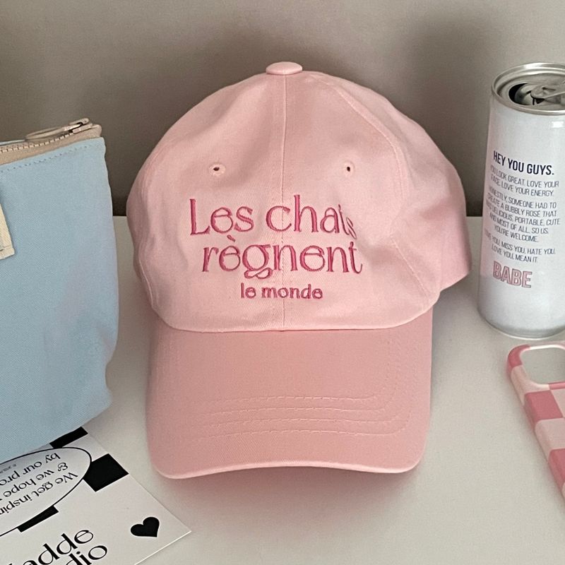 LES CHATS BALL CAP PINK