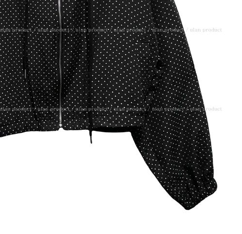 Summer Dot Rain Crop Hood Jumper