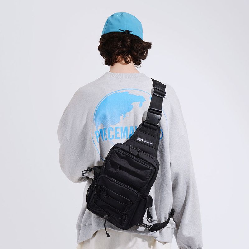 CORDURA TECH SLING BAG (ALL BLACK)