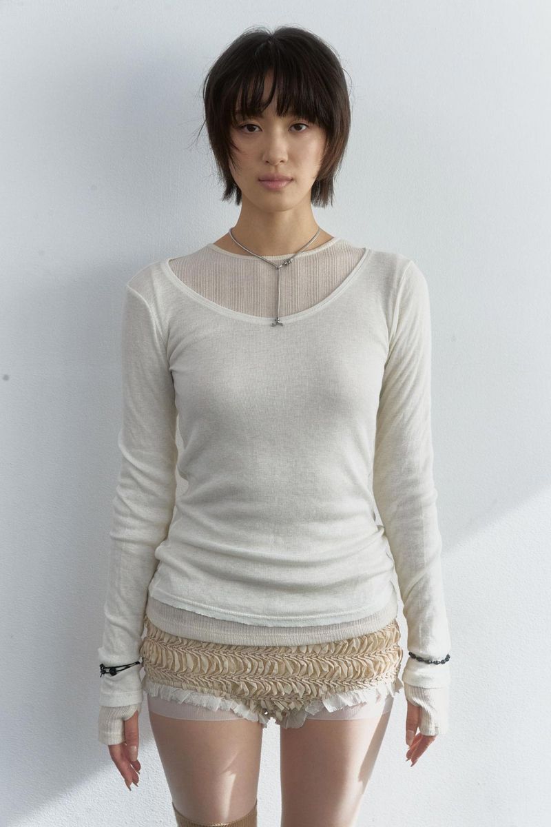 Flat round necklace