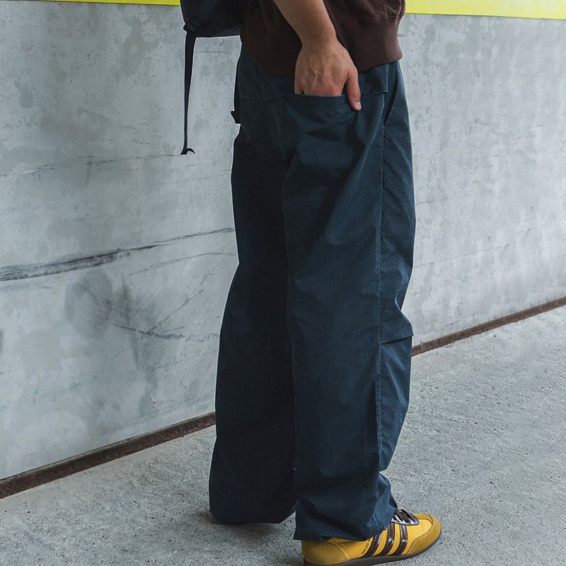 Pigment nylon pants / Dark blue