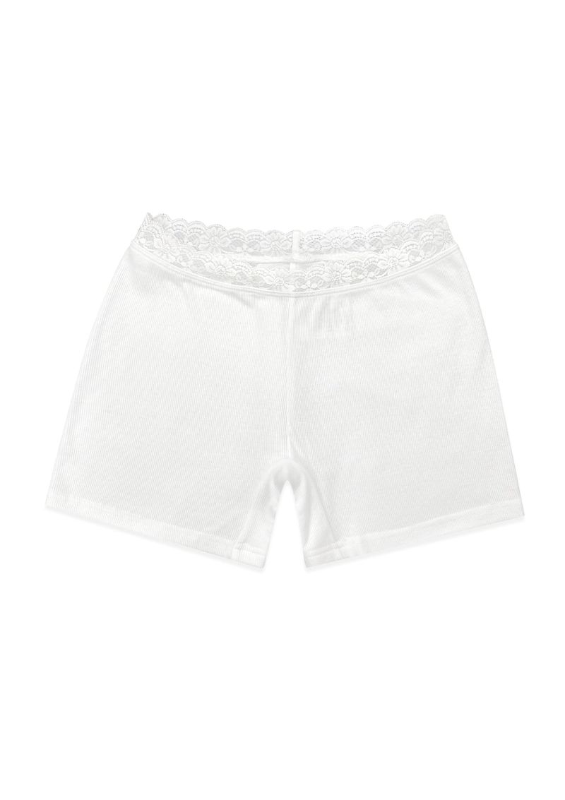 lace layered inner pt - white
