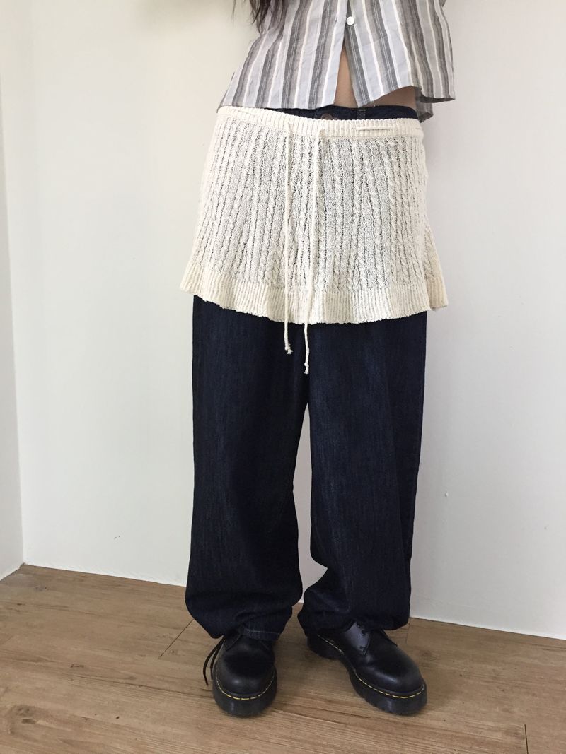 Layered Summer Knit Skirt (2color)