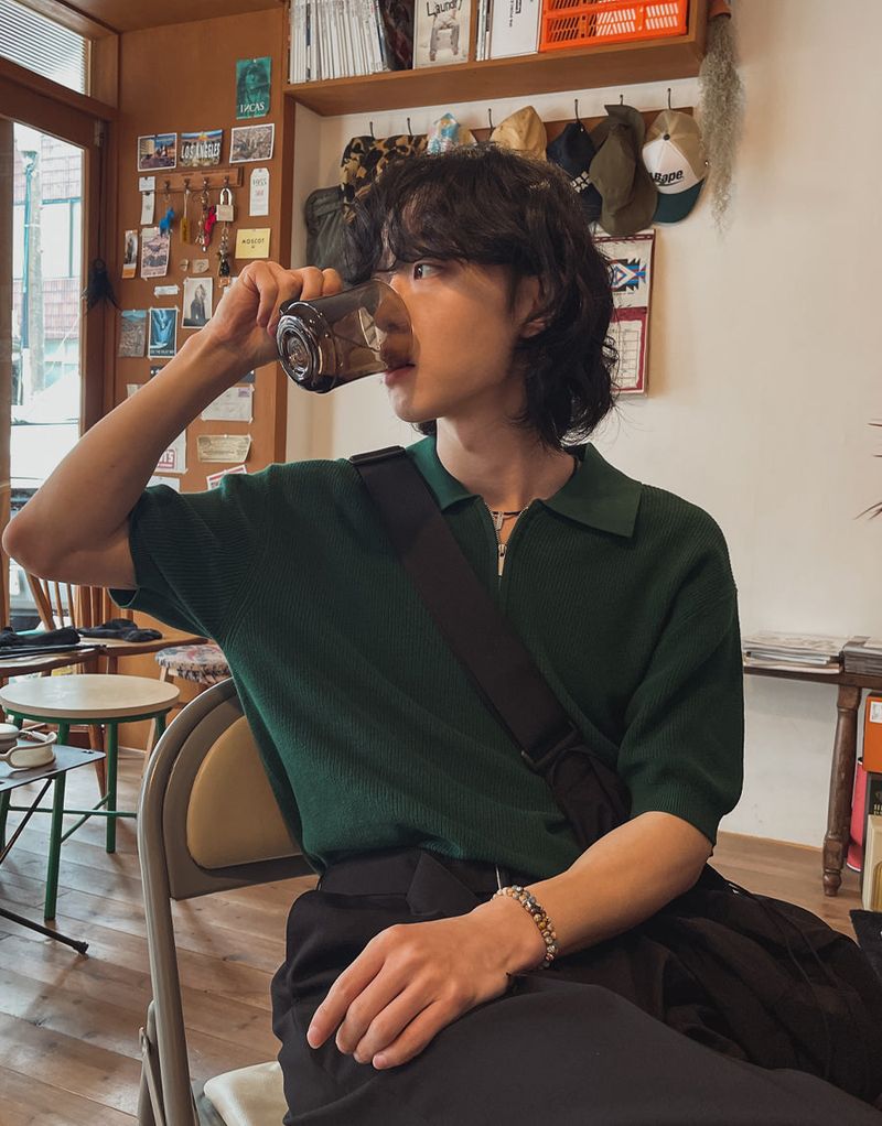 2PLAN（ツープラン）の「log half knit (9 color)（Tops）」