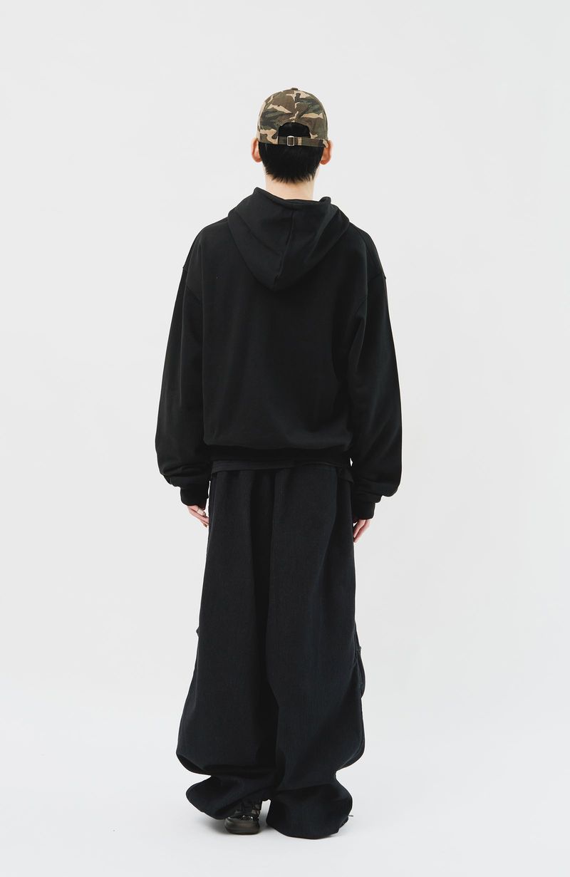 (MADE) neWave Short Zip Hoodie_Black