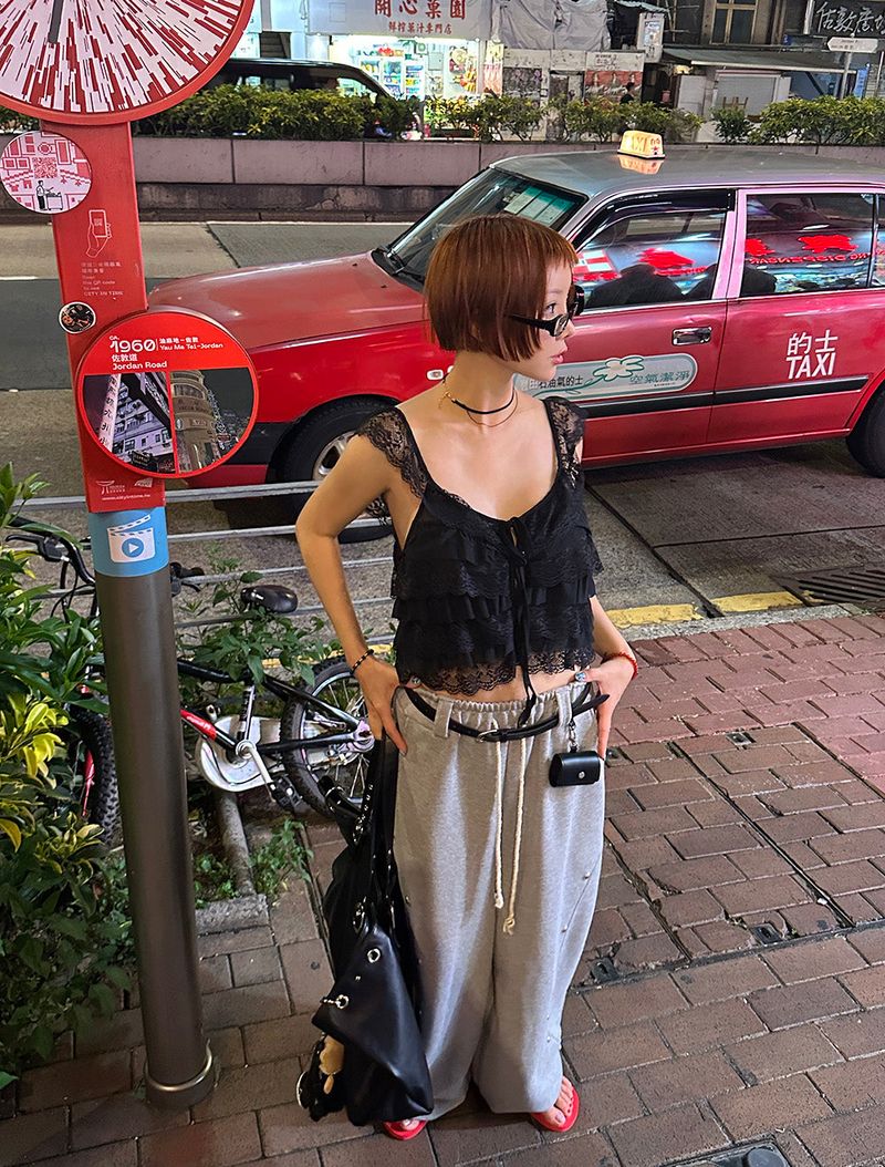 Zero Lace Cancan Frill Blouse