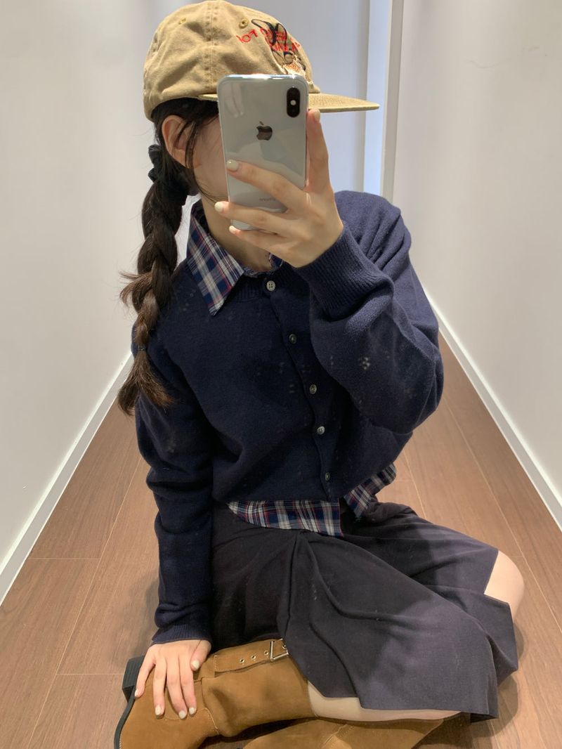 Fine Merino Wool Cardigan (8color)