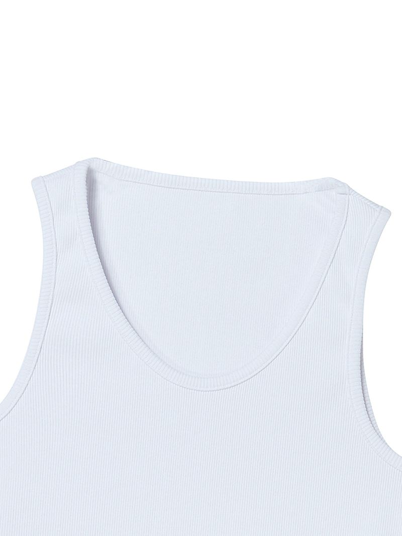 HEART SLEEVELESS WHITE