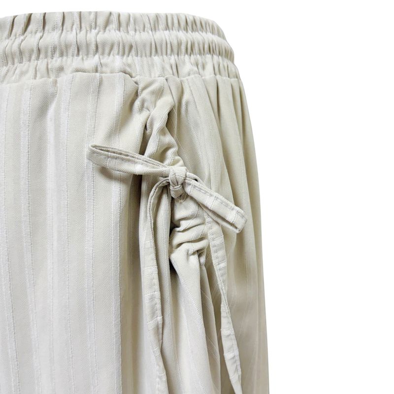 (2color) Ribbon Shirring Pocket Suede Bermuda Pants