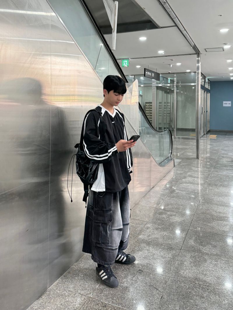 twin nylon sweatshirt
