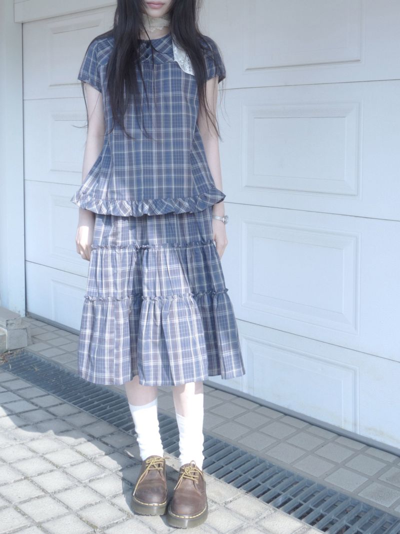 ZELENA（ゼレナ）の「may check blouse（Tops）」
